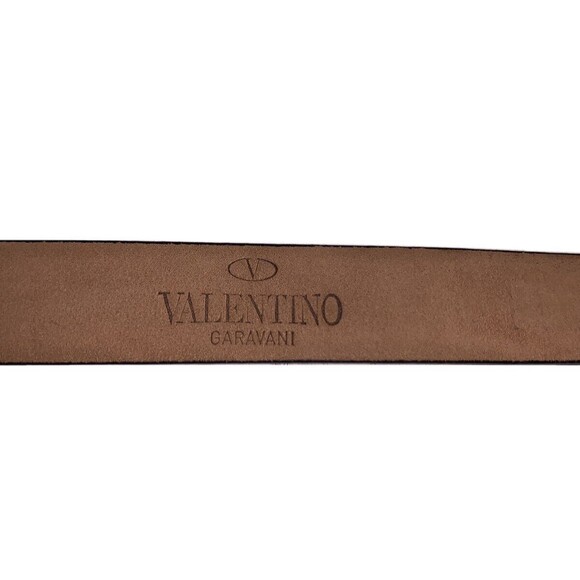 NWT VALENTINO soft suede leather Belt 28/70 black fringed bow buckle tassel